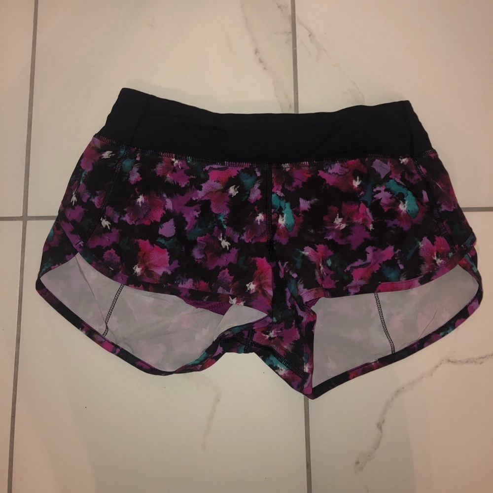 Lululemon Speed Short **discontinued Floral Print!